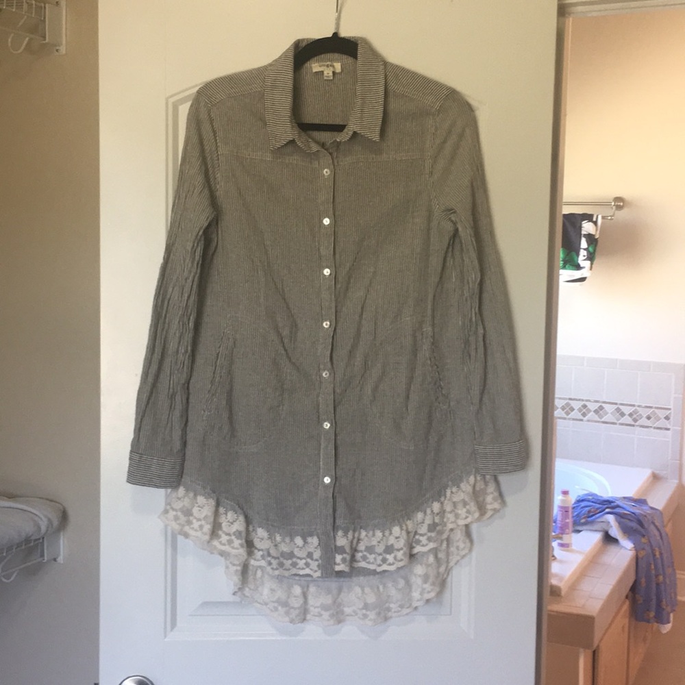 Button down tunic